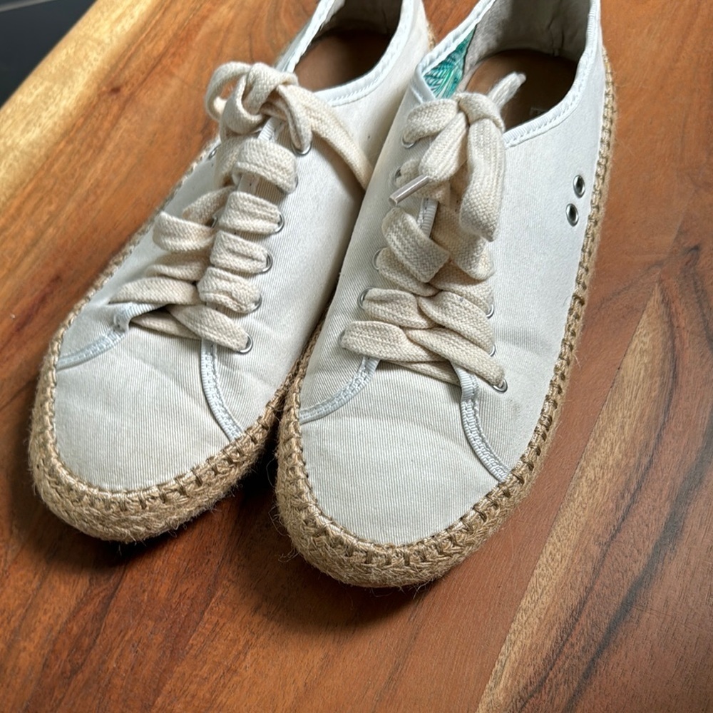 EMU Australia Agonis Cream Color Espadrille Sneakers - Picture 8 of 9